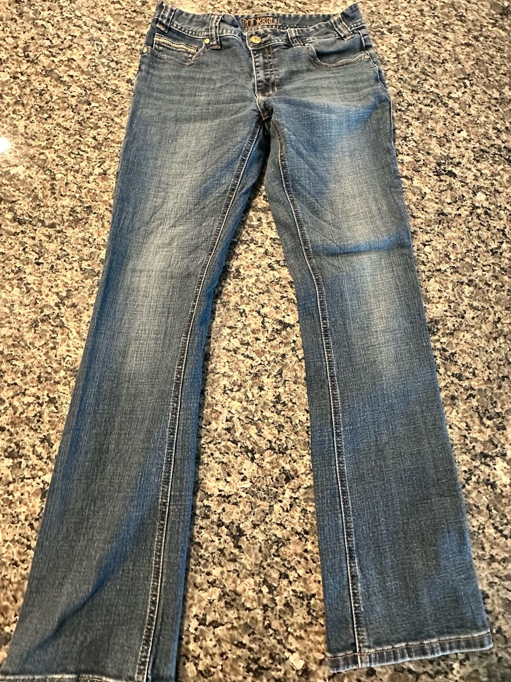 Rock & Roll Cowgirl Women's Boyfriend Jeans - Blue Wash